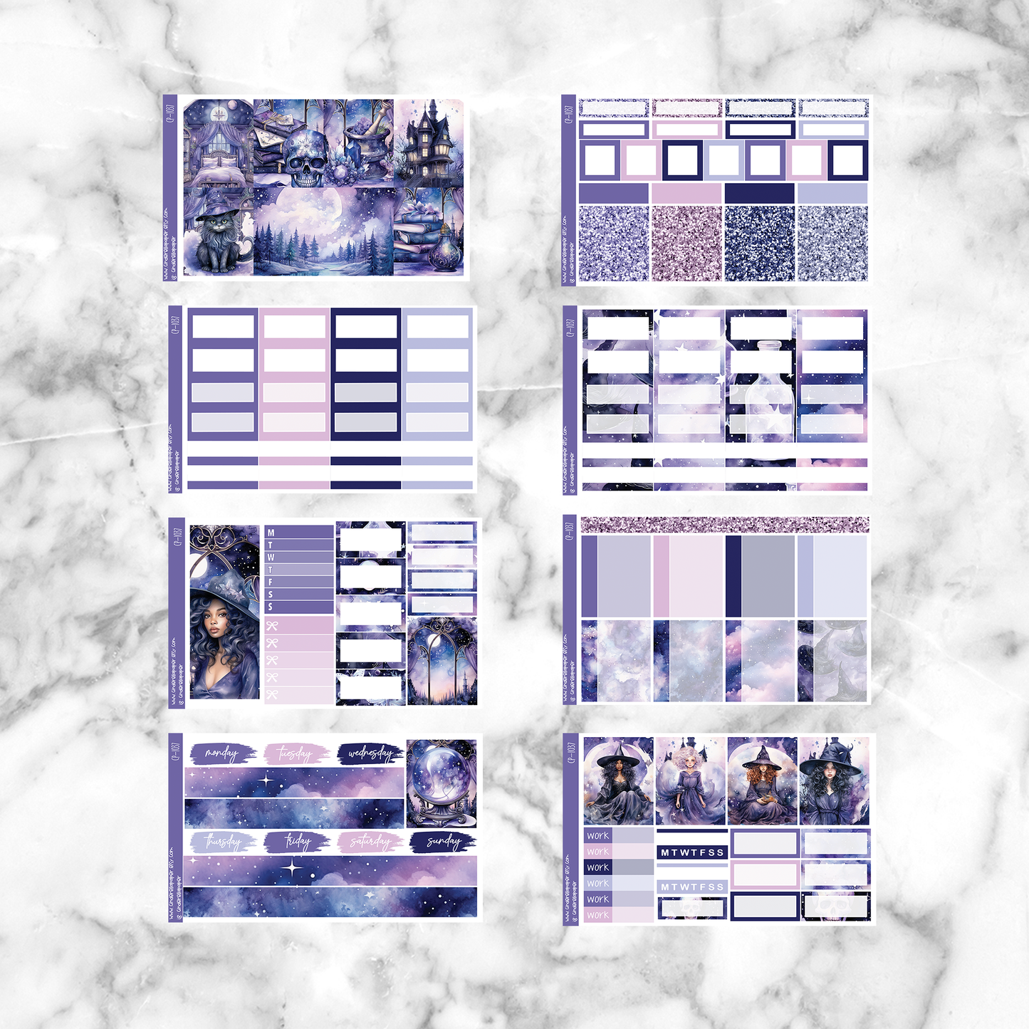 * GLITCH * Cosmic Witch- Ultimate Sticker Kit