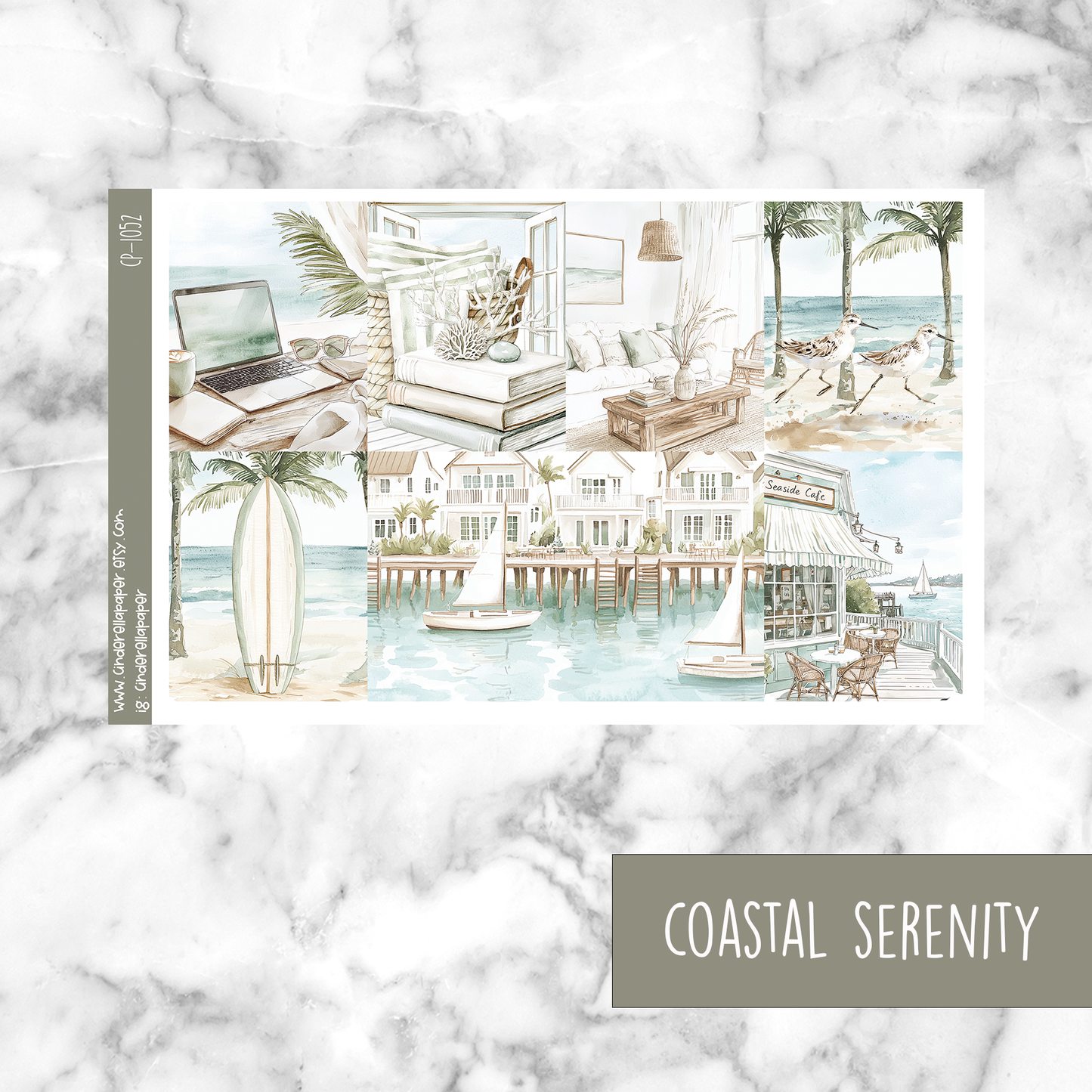 * GLITCH * Coastal Serenity - Ultimate Sticker Kit
