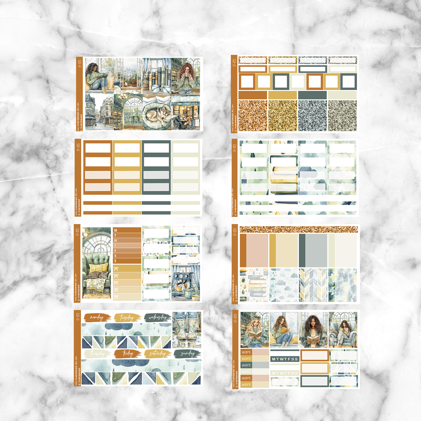 * GLITCH * Rainy Reads - Ultimate Sticker Kit