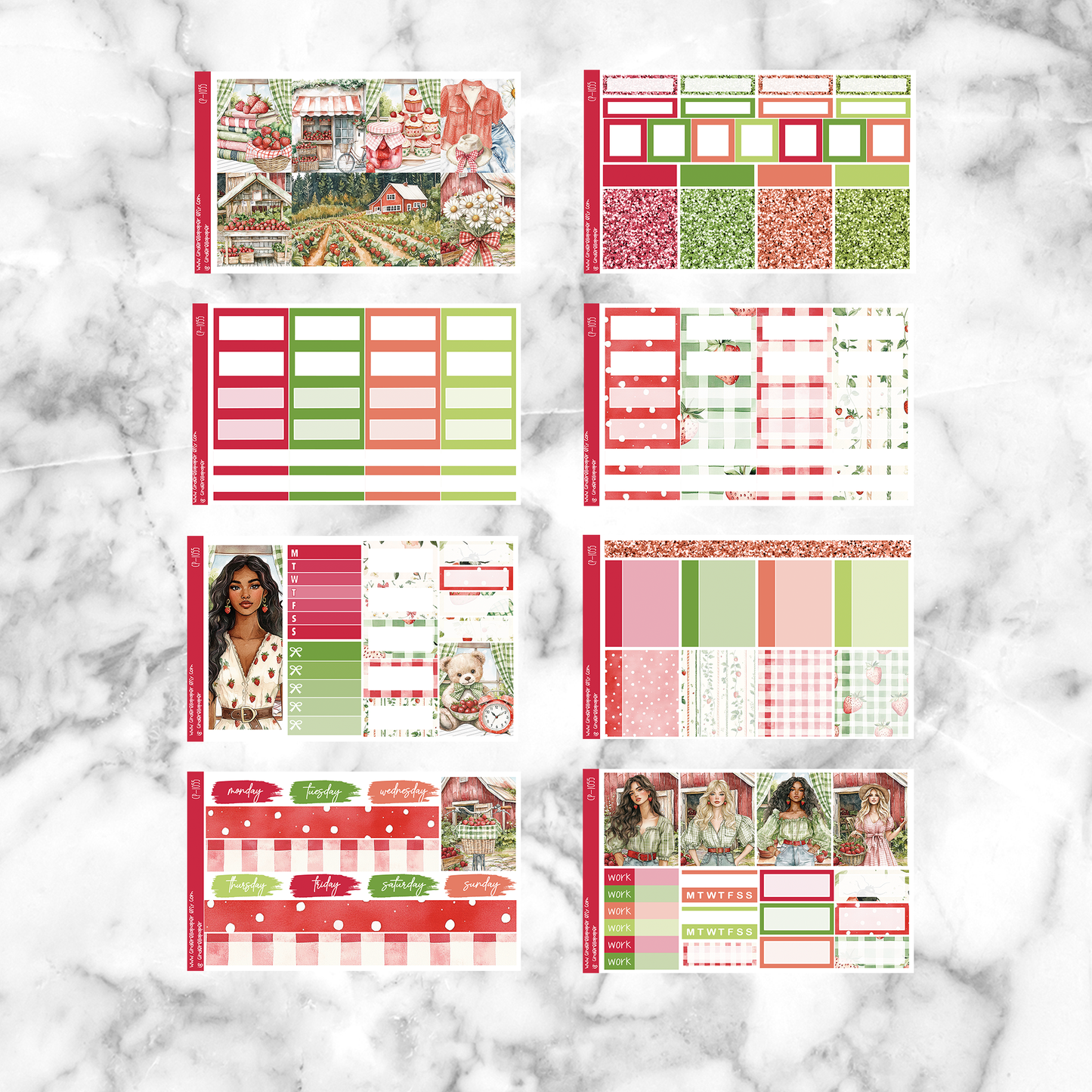 Strawberry & Cream - Ultimate Sticker Kit