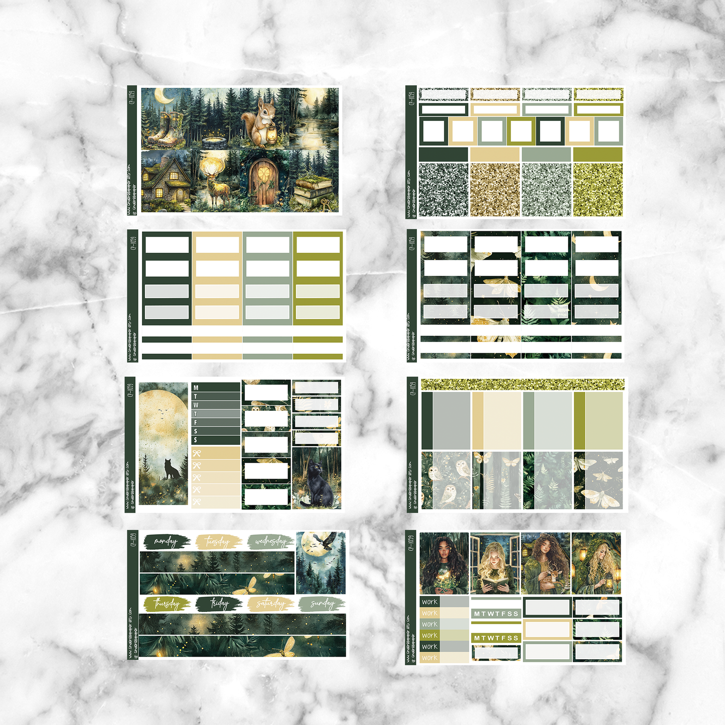Night Forest - Ultimate Sticker Kit
