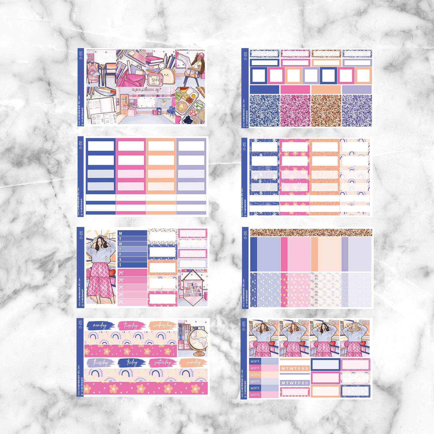* GLITCH * School- Ultimate Sticker Kit