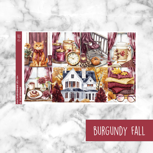 Burgundy Fall - Ultimate Sticker Kit