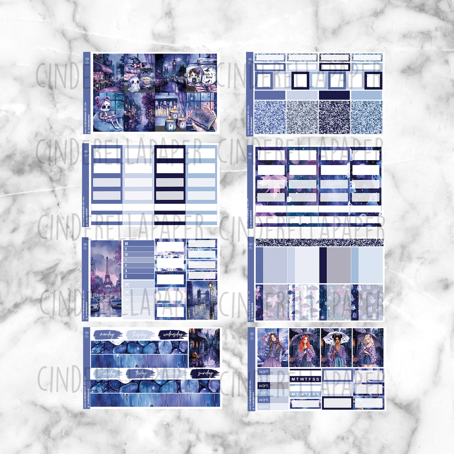 * GLITCH * Rainy Halloween - Ultimate Sticker Kit