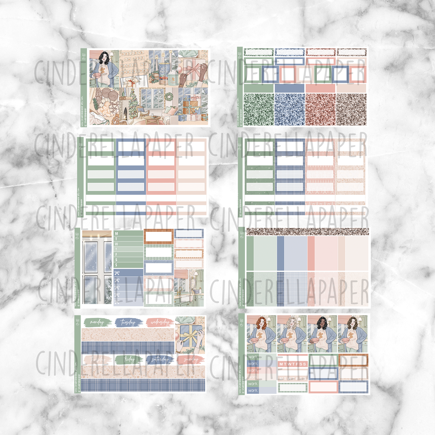 * GLITCH * Cozy Christmas - Ultimate Sticker Kit