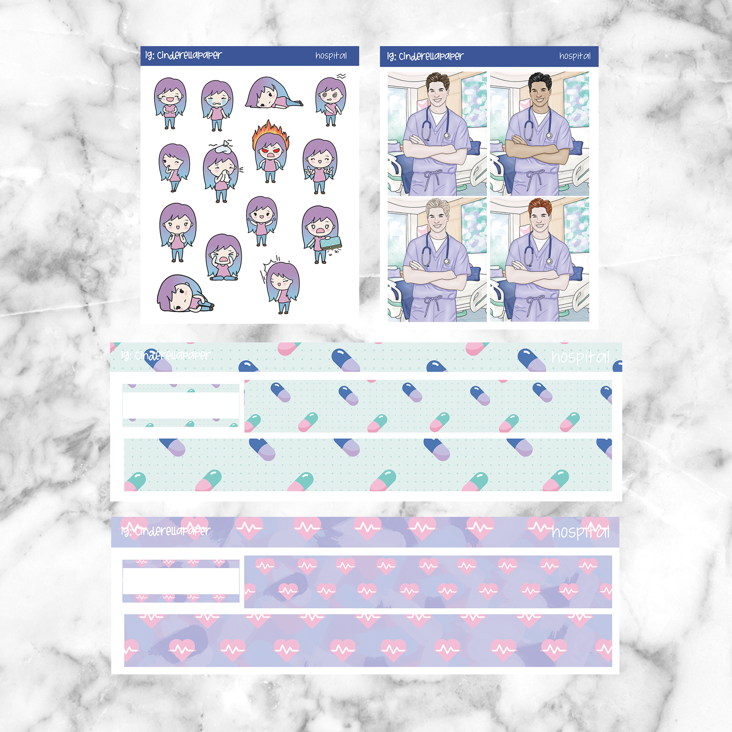 Hospital Printable Planner Sticker