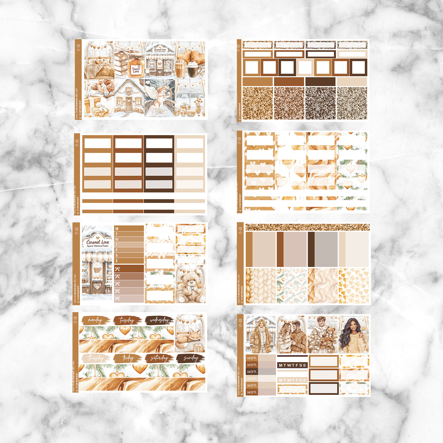 Caramel Love - Ultimate Sticker Kit