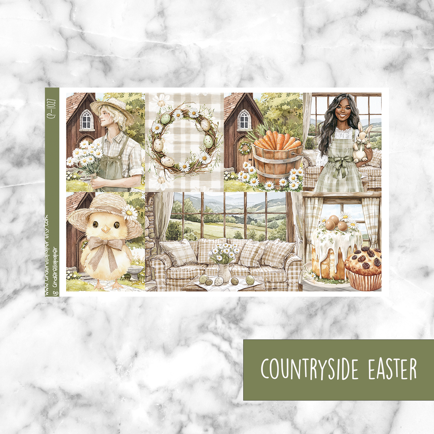 * GLITCH * Countryside Easter - Ultimate Sticker Kit