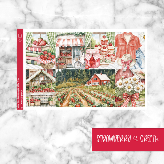 Strawberry & Cream - Ultimate Sticker Kit