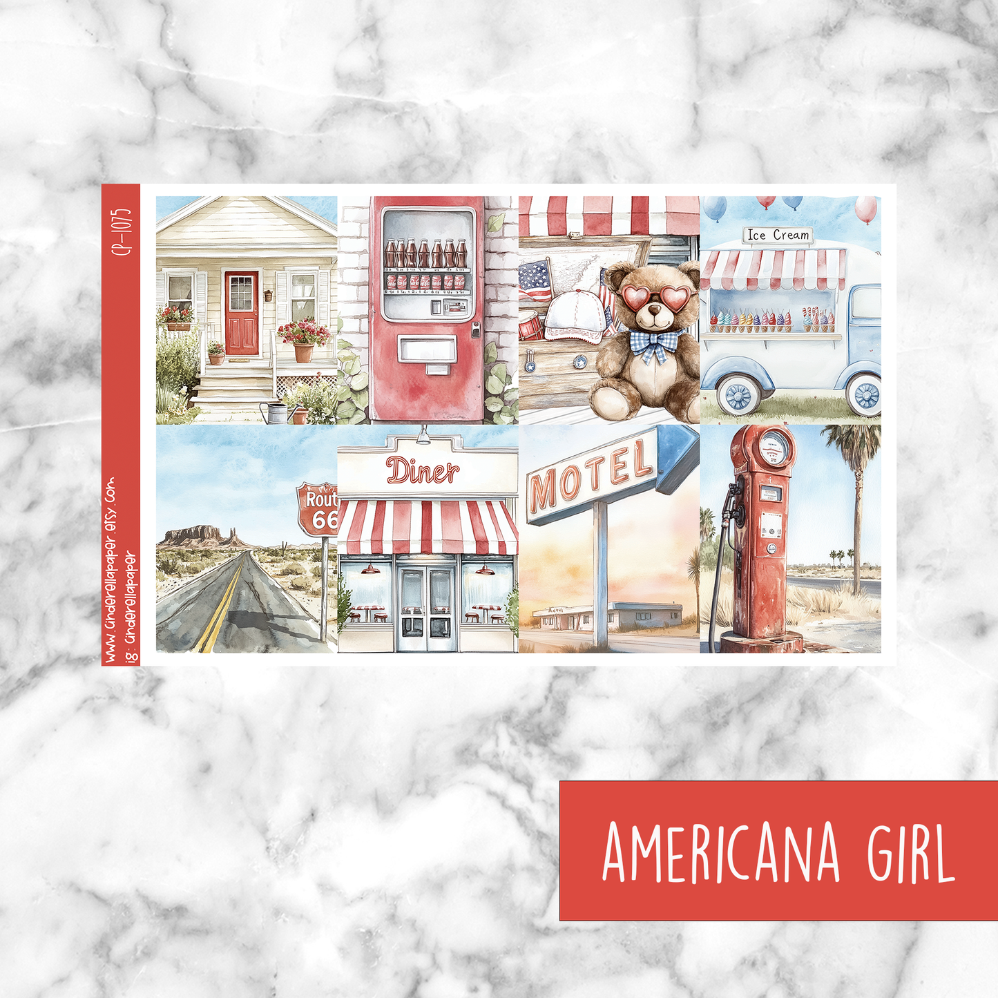 * GLITCH * Americana Girl - Ultimate Sticker Kit