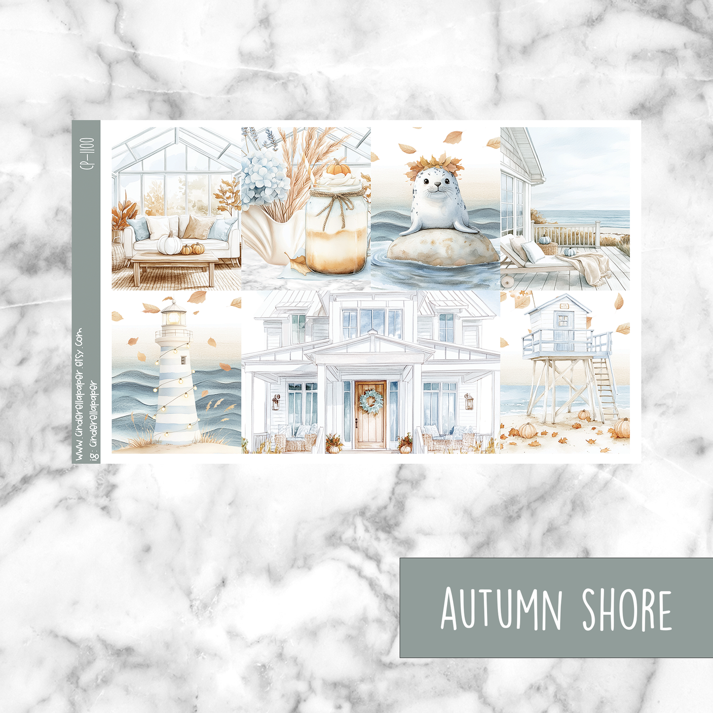 * GLITCH * Autumn Shore - Ultimate Sticker Kit