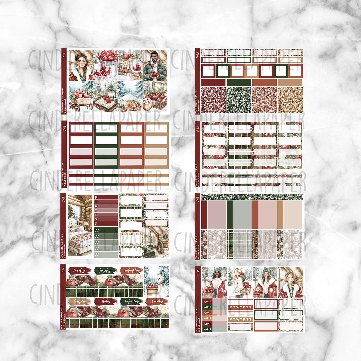 Winter Pomegranate - Ultimate Sticker Kit