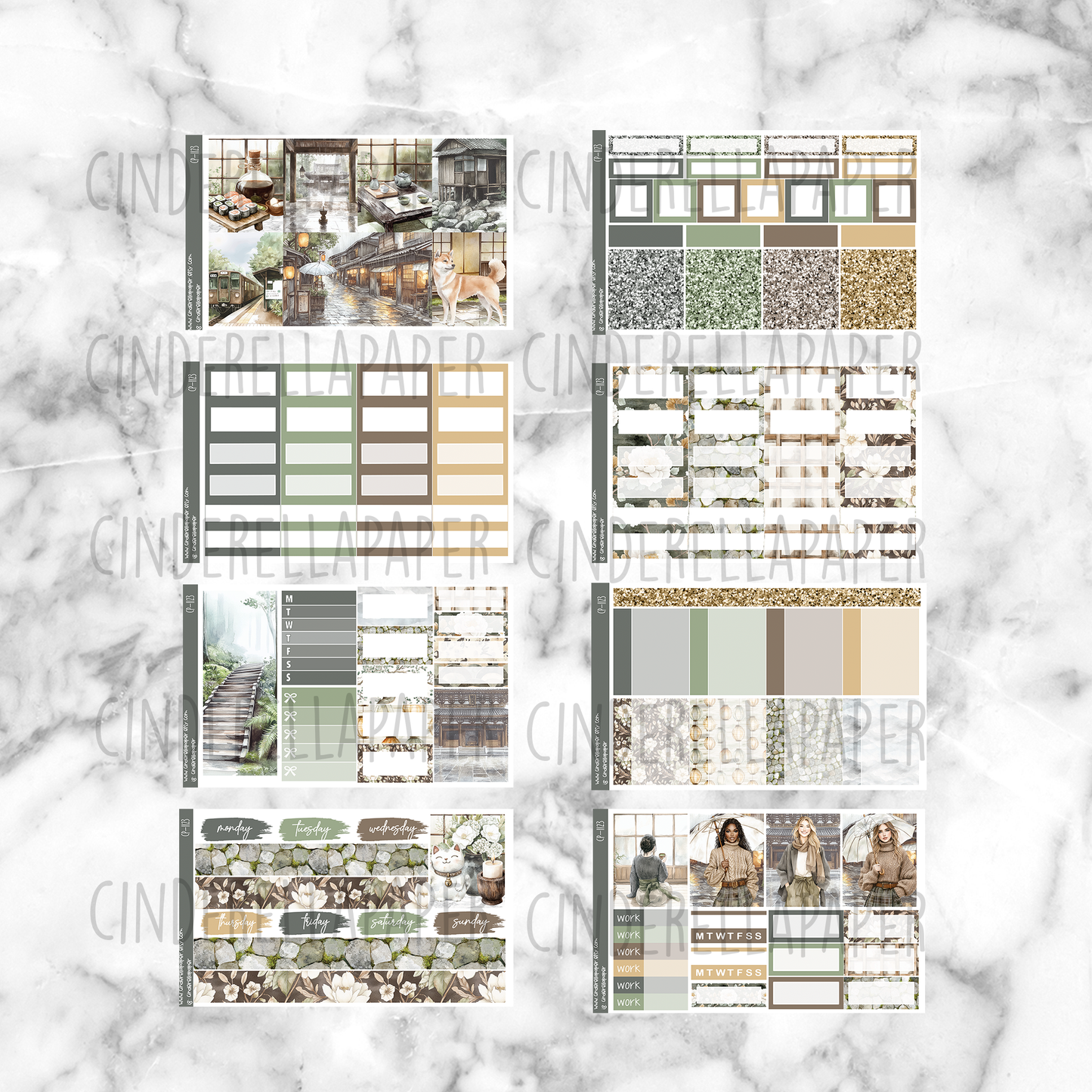 Rainy Kyoto - Ultimate Sticker Kit