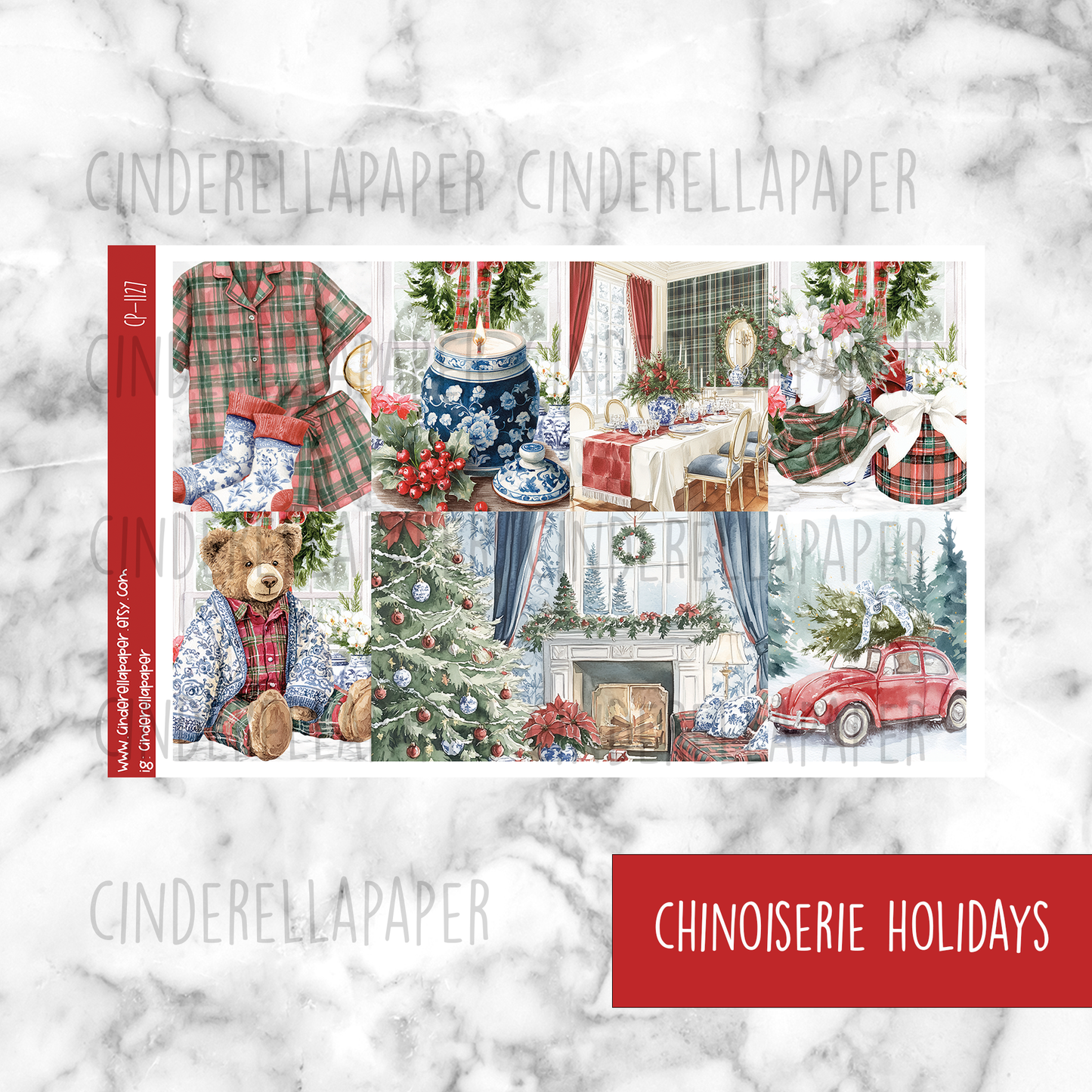 Chinoiserie Holidays - Ultimate Sticker Kit