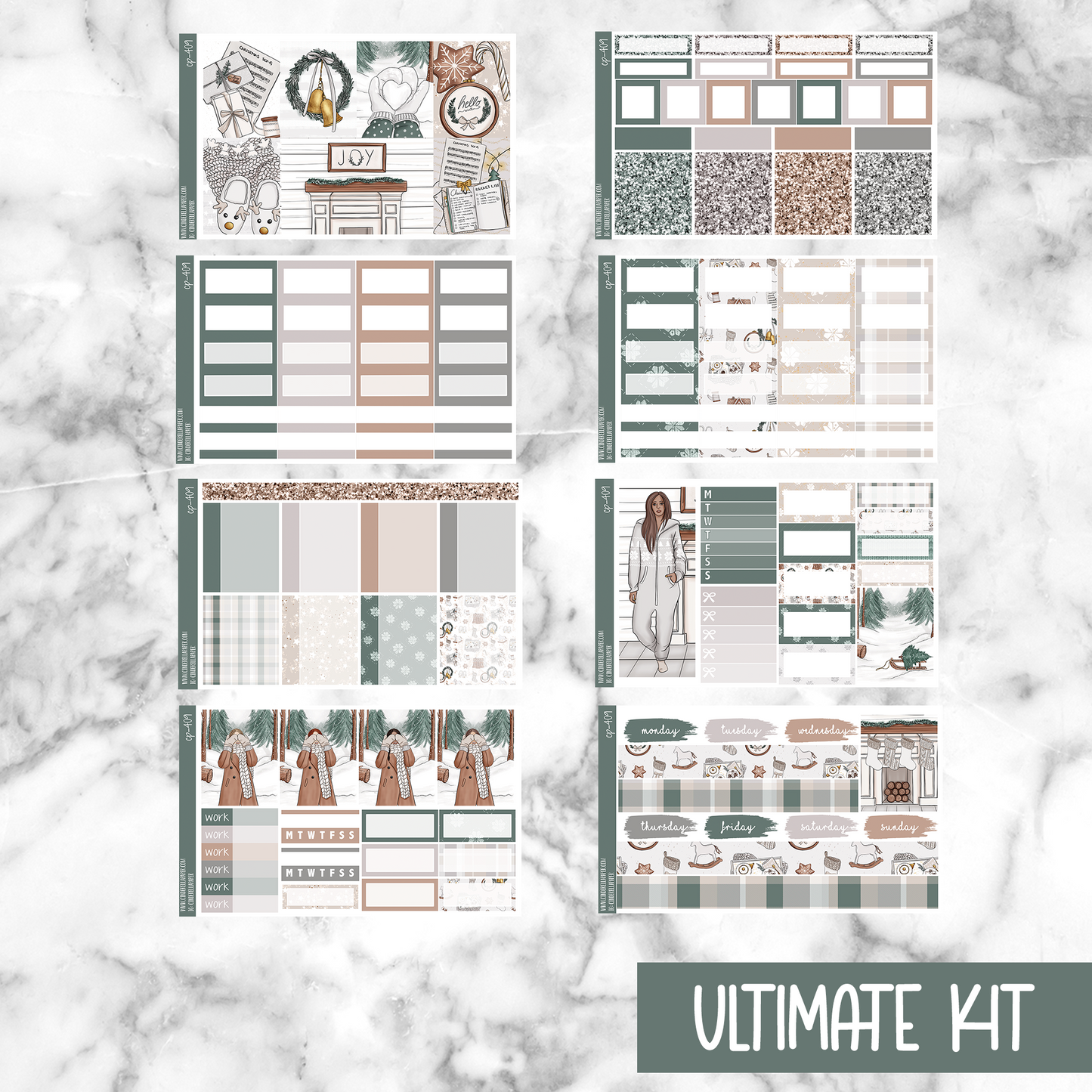 White Christmas - Ultimate Sticker Kit