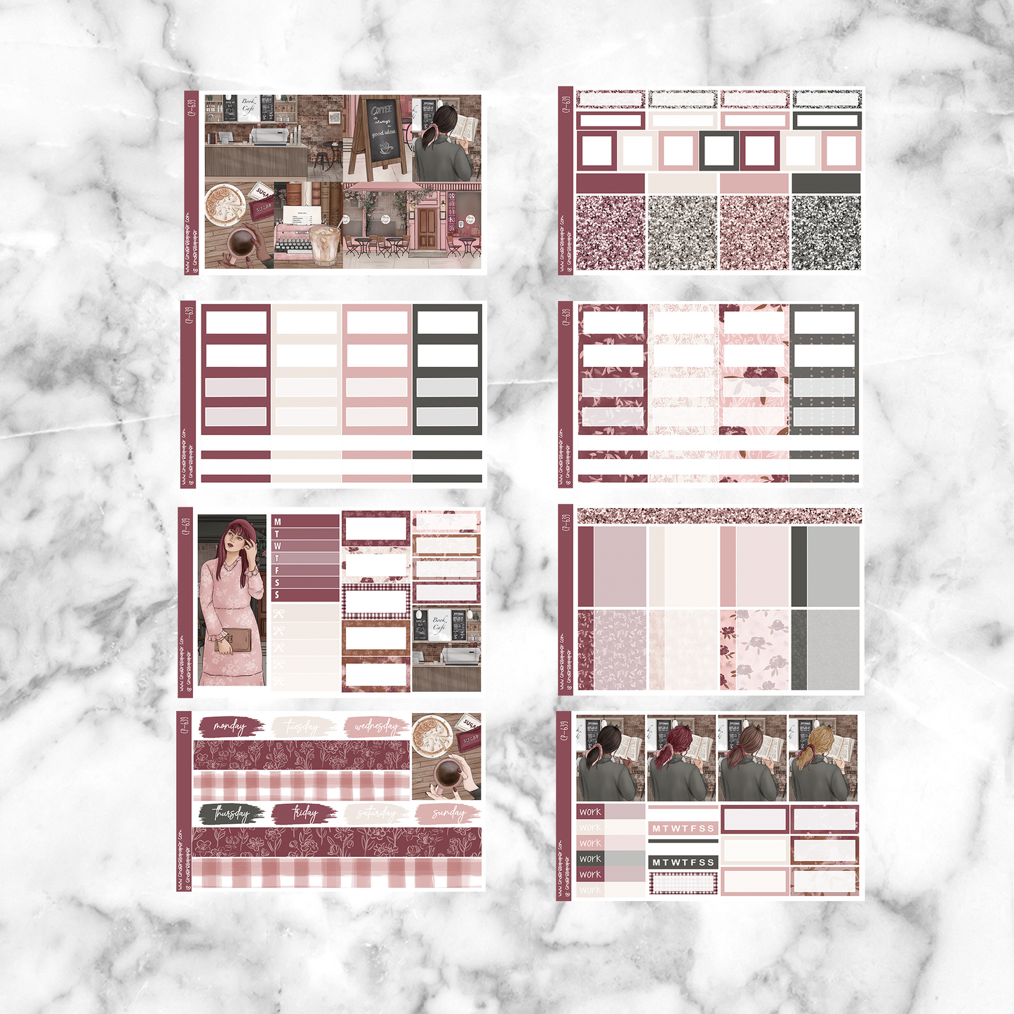 * GLITCH * Book Cafe - Ultimate Sticker Kit