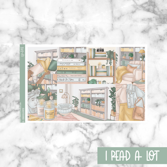 * GLITCH * I Read a Lot - Ultimate Sticker Kit