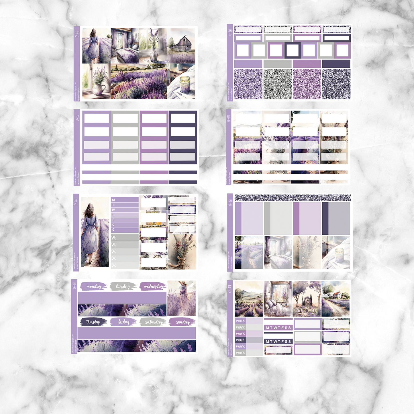 Lavender Fields - Ultimate Sticker Kit