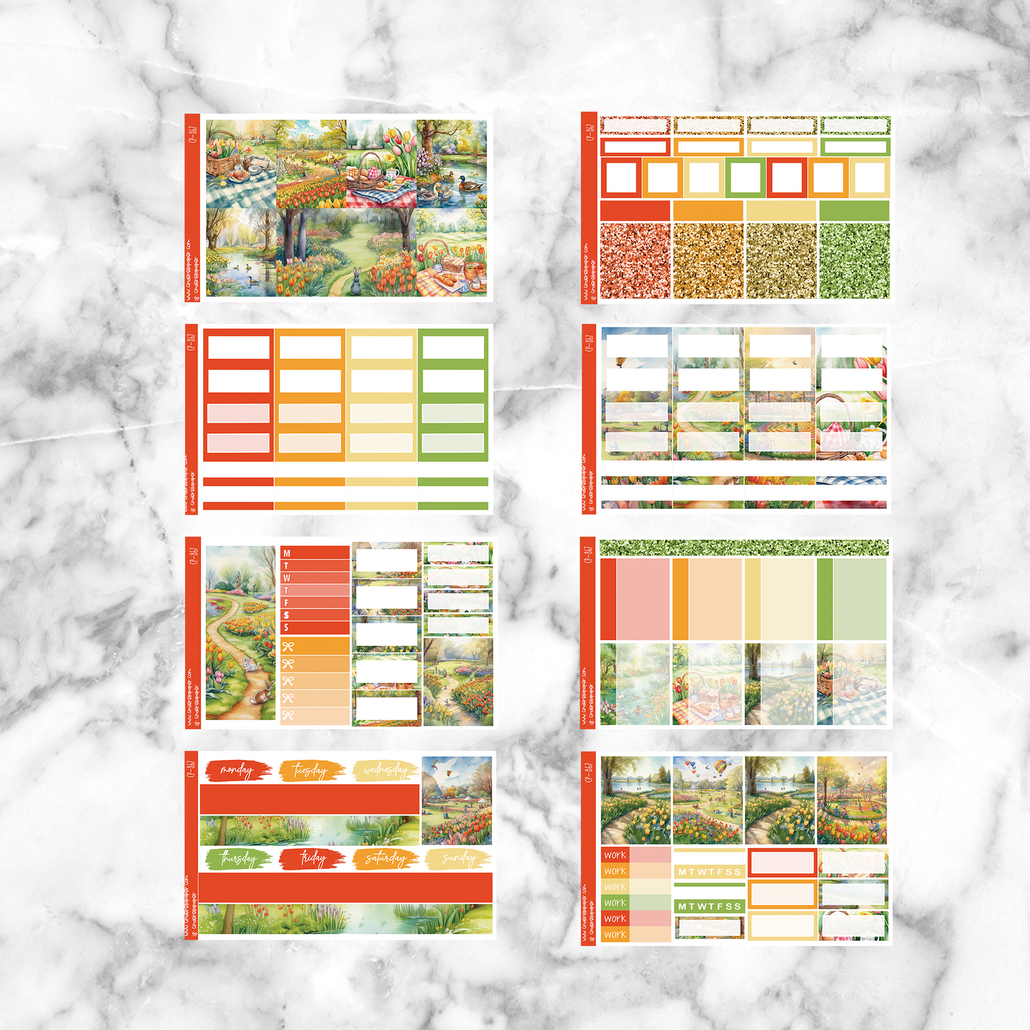 * GLITCH * Spring Picnic - Ultimate Sticker Kit