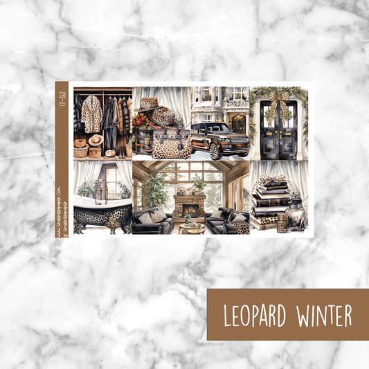 * GLITCH * Leopard Winter - Ultimate Sticker Kit