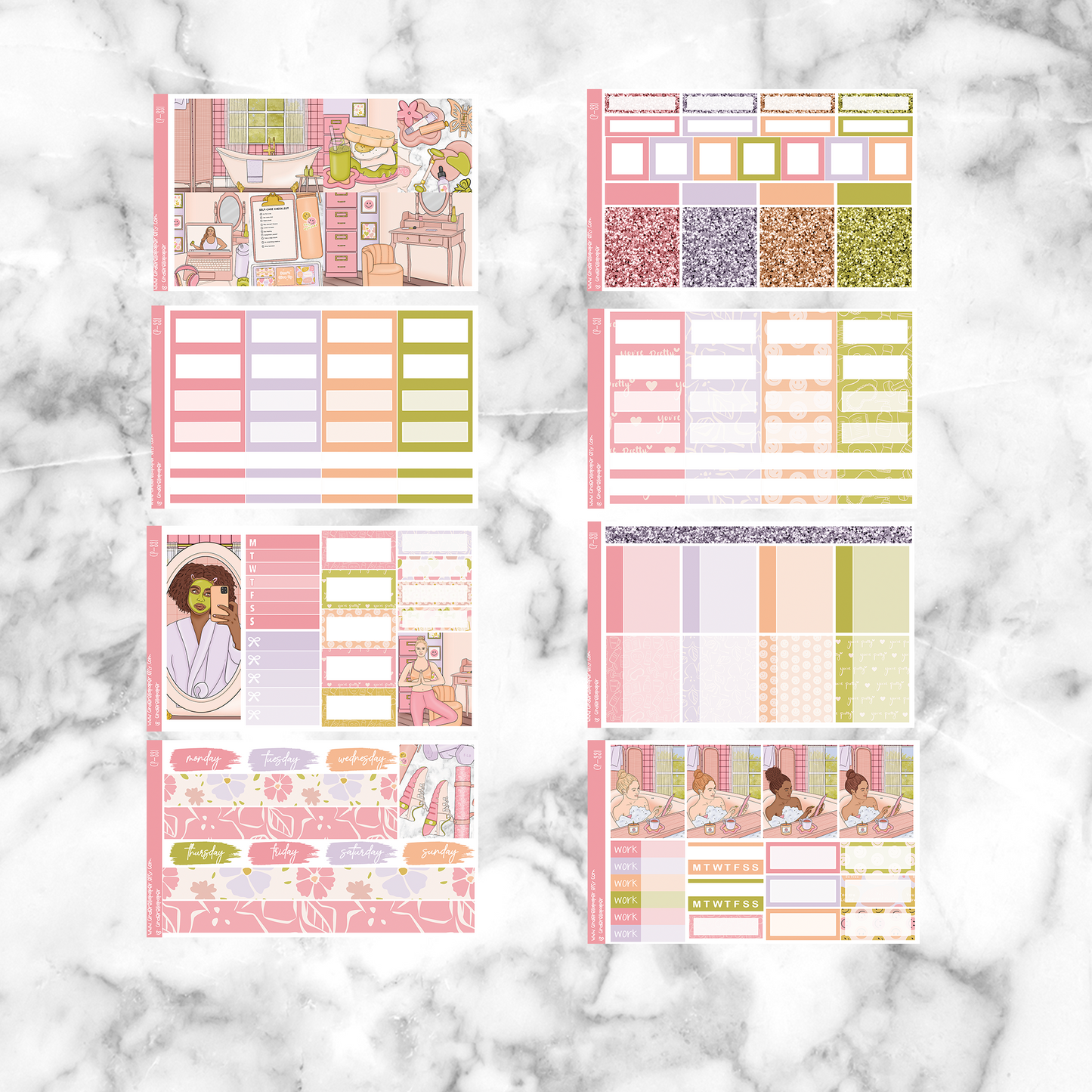 * GLITCH * Self Care 2.0 - Ultimate Sticker Kit