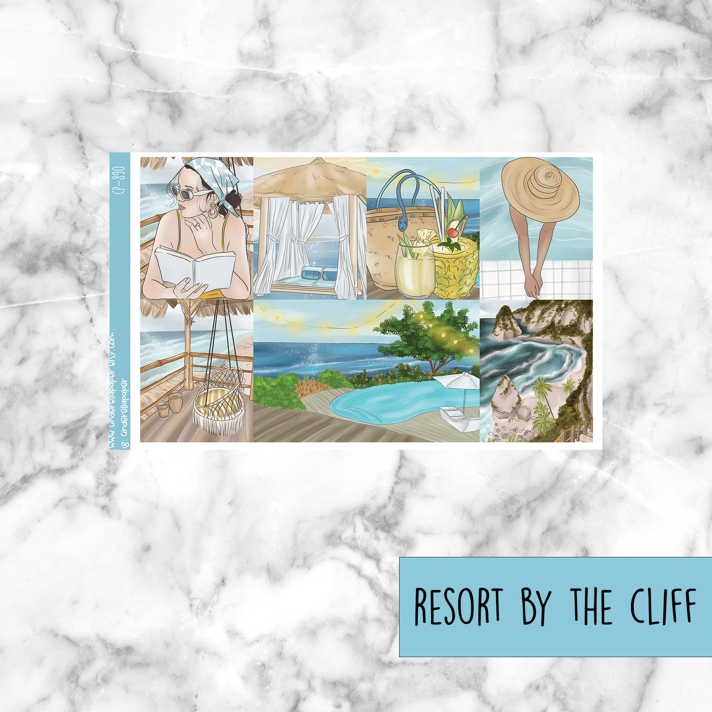 Resort by the Cliff - Ultimate Sticker Kit