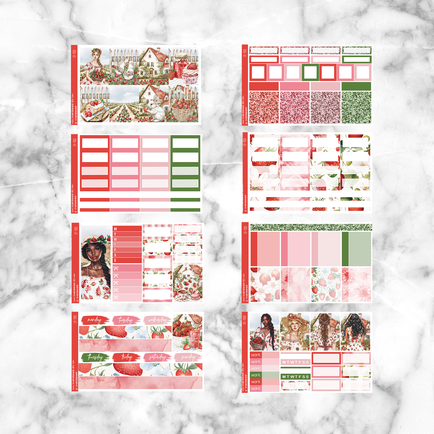 Strawberry Garden - Ultimate Sticker Kit