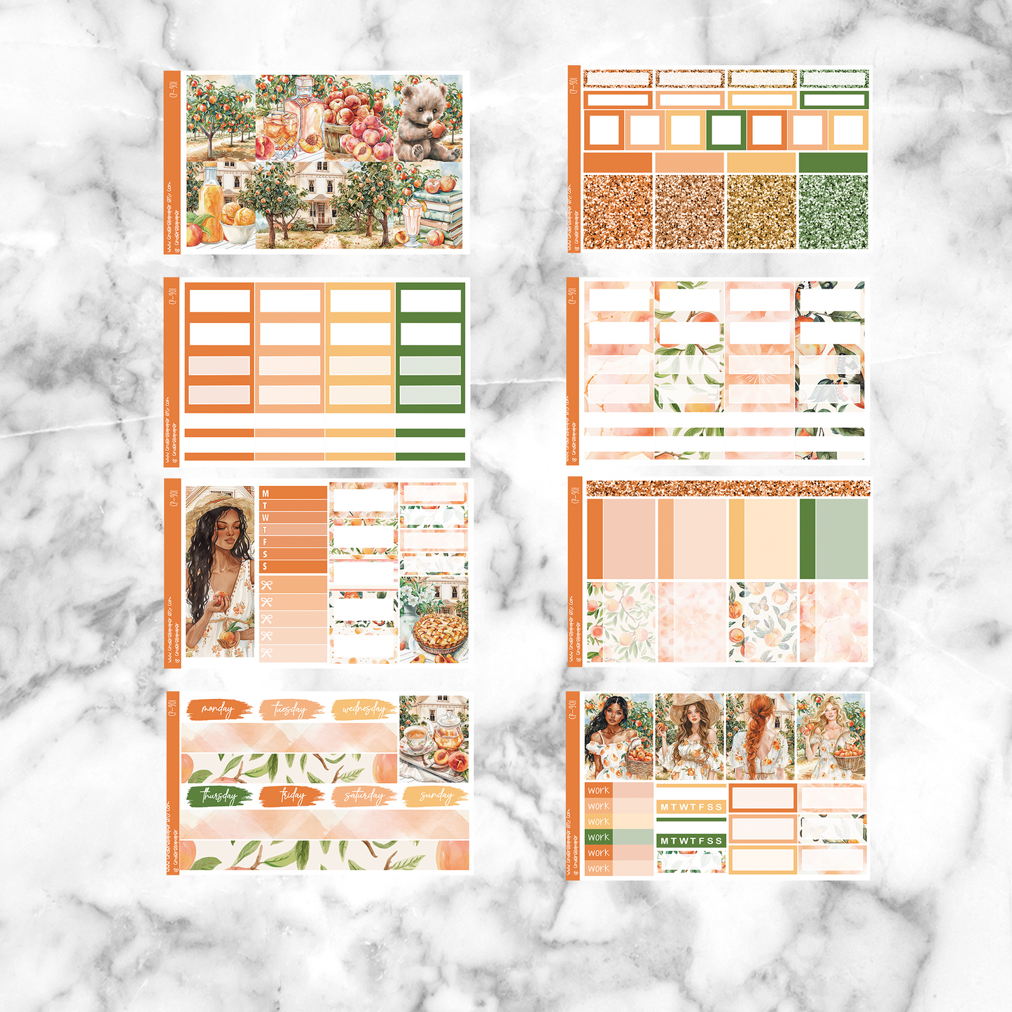 Peach Garden - Ultimate Sticker Kit