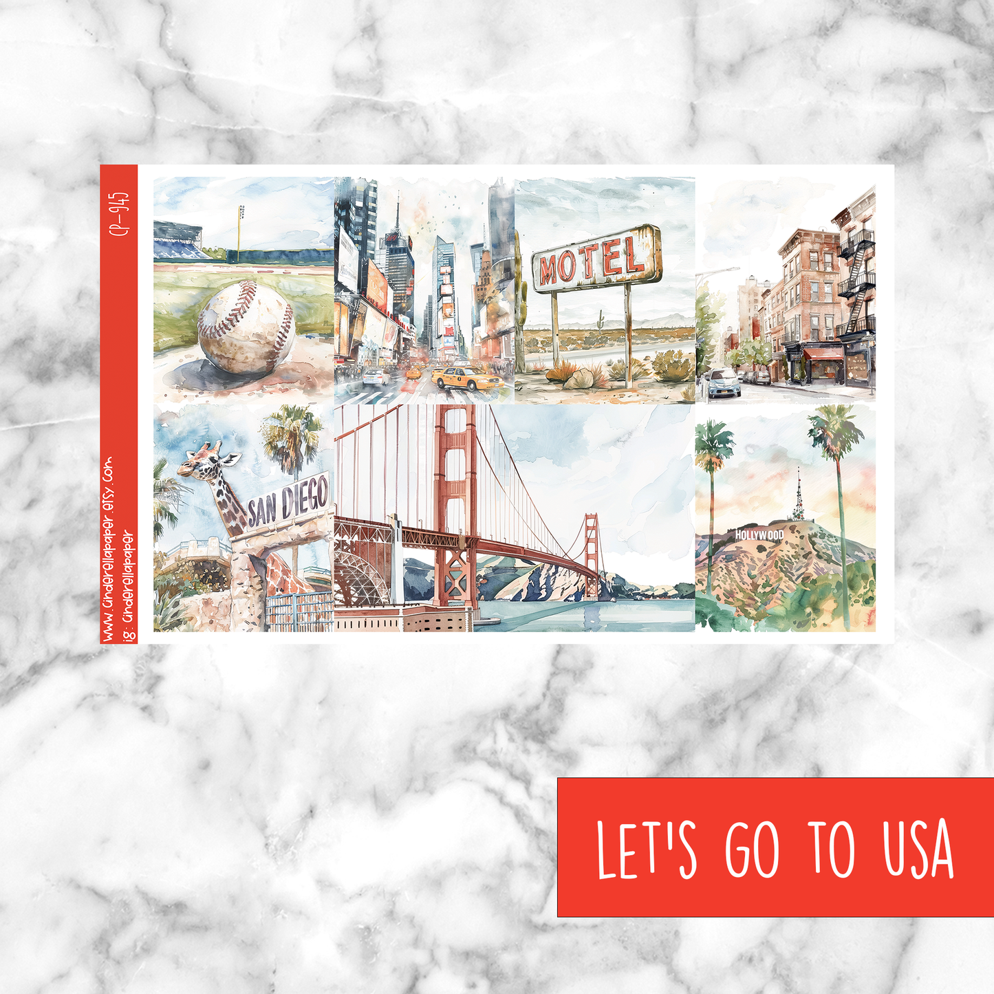 Let's go to USA - Ultimate Sticker Kit