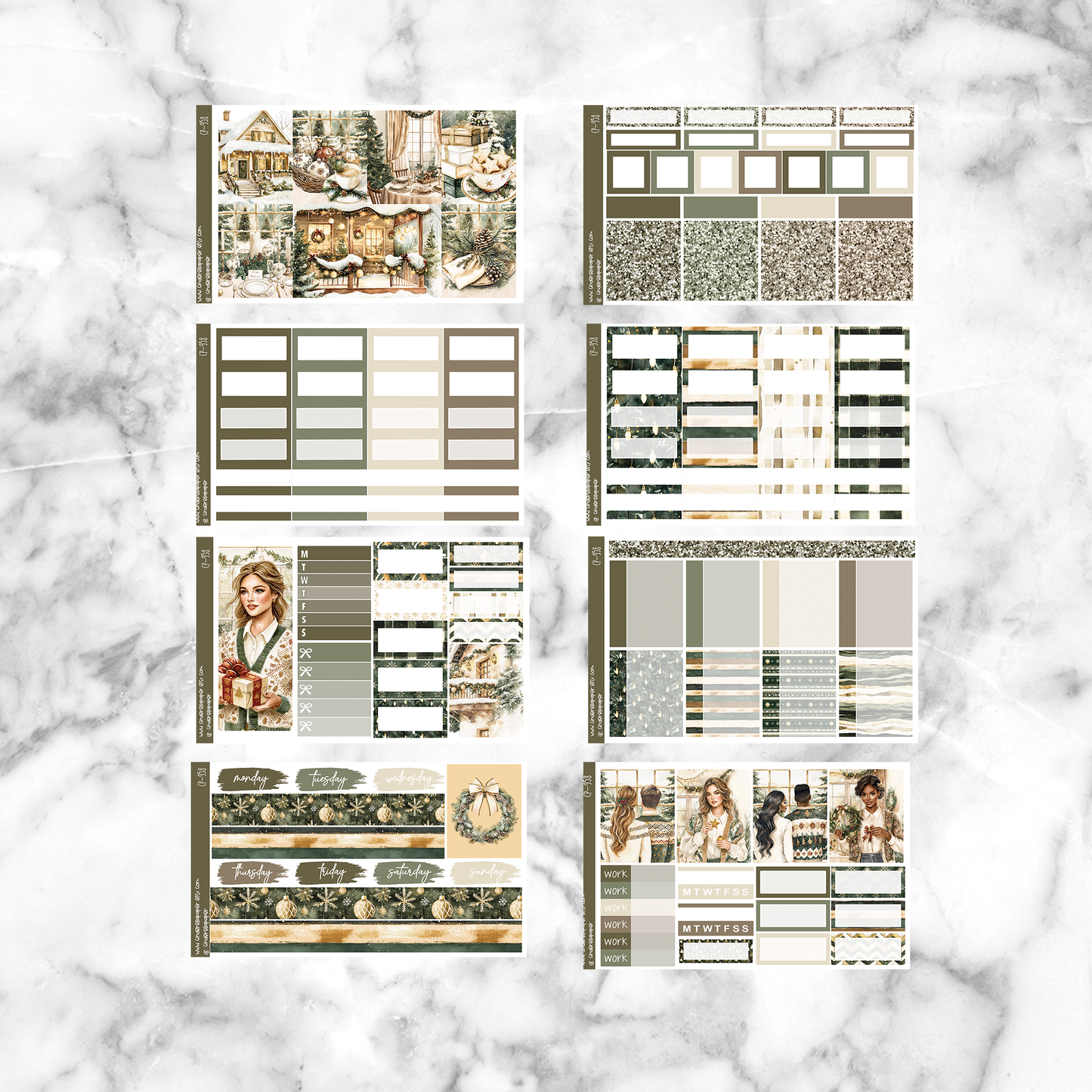 * GLITCH * Family Holiday - Ultimate Sticker Kit