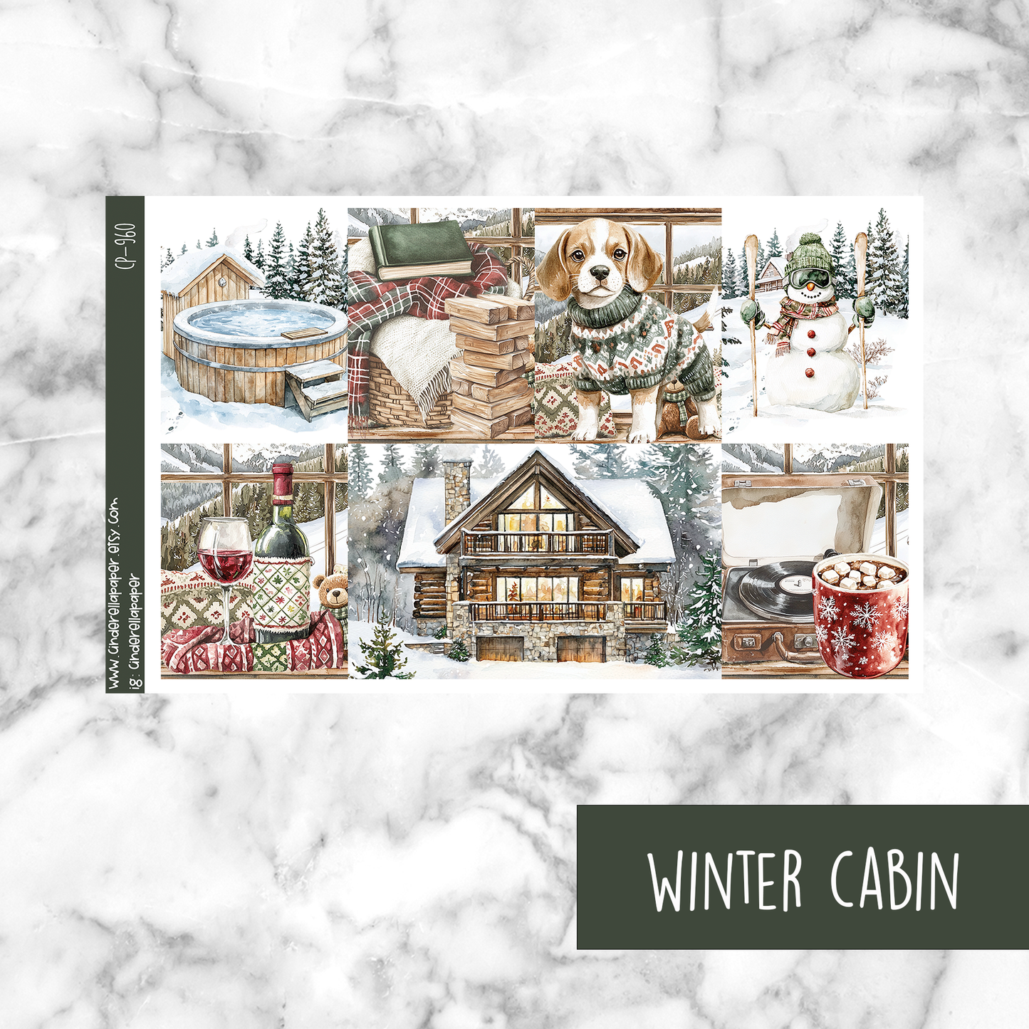 * GLITCH * Winter Cabin - Ultimate Sticker Kit