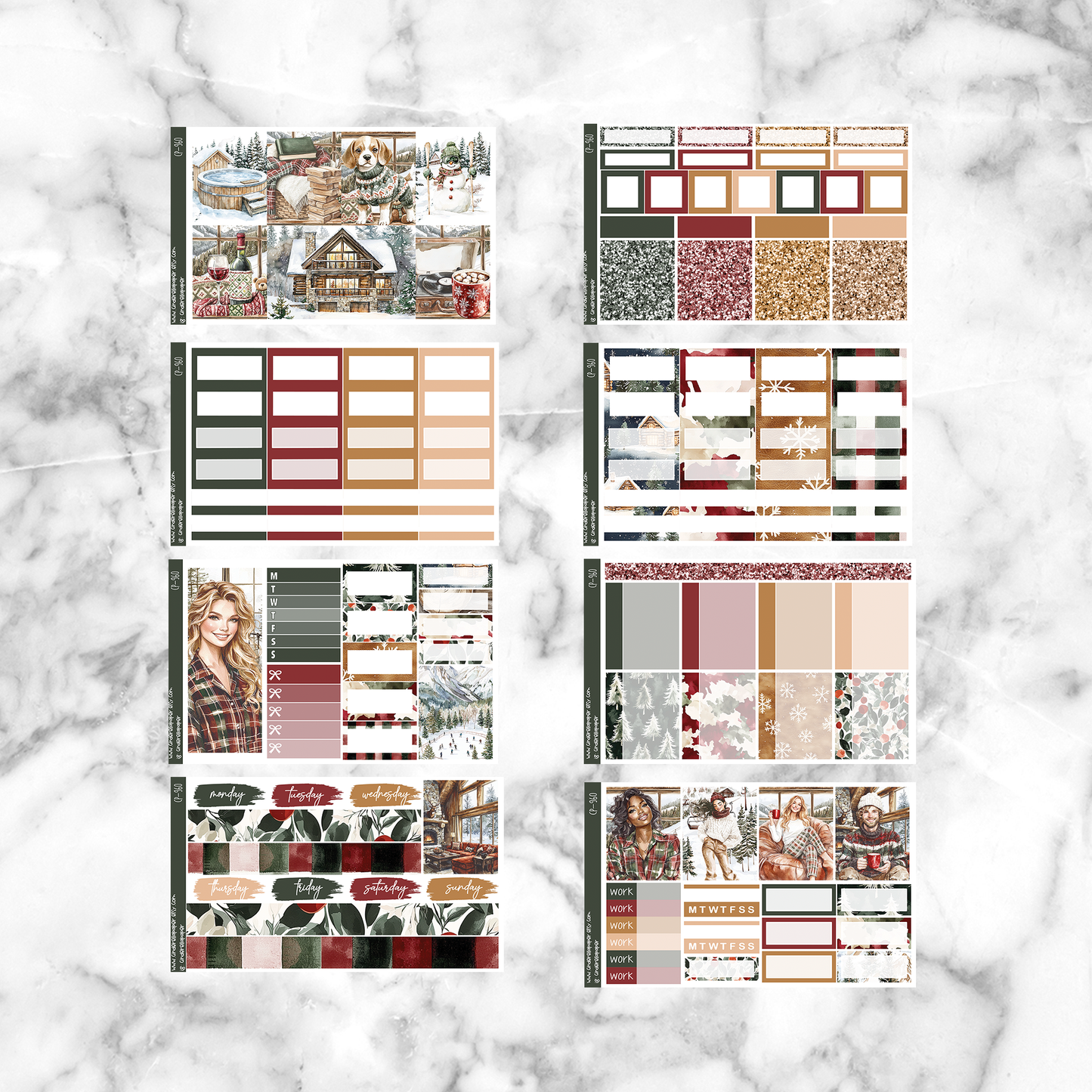 * GLITCH * Winter Cabin - Ultimate Sticker Kit