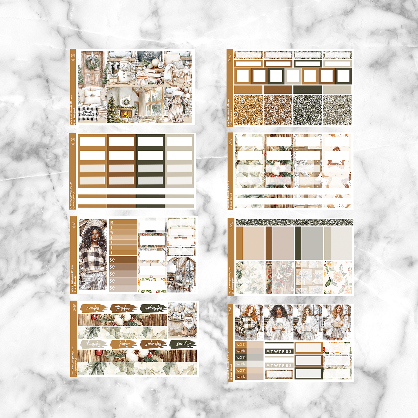 * GLITCH * Rustic & Festive - Ultimate Sticker Kit