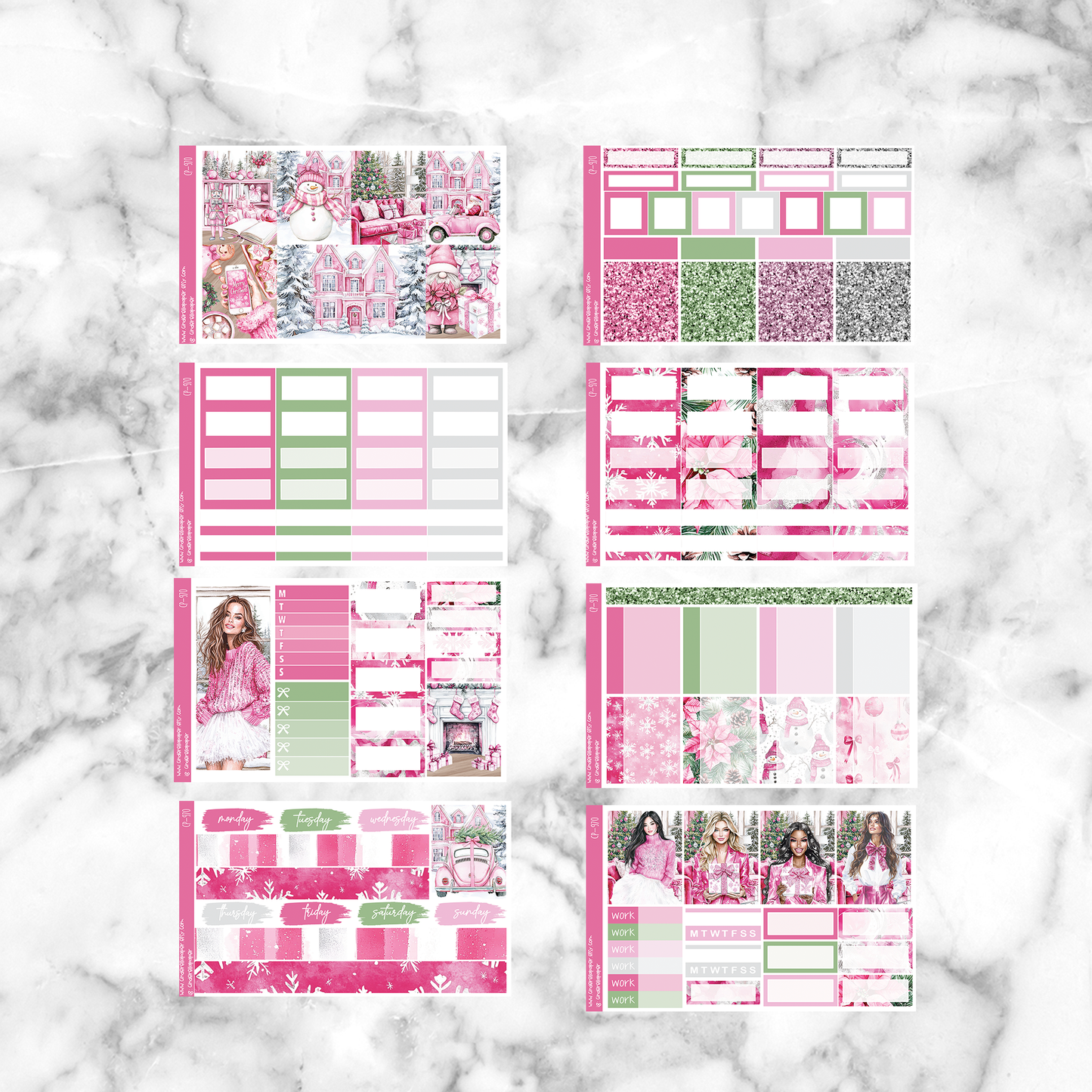 Christmas in Pink - Ultimate Sticker Kit