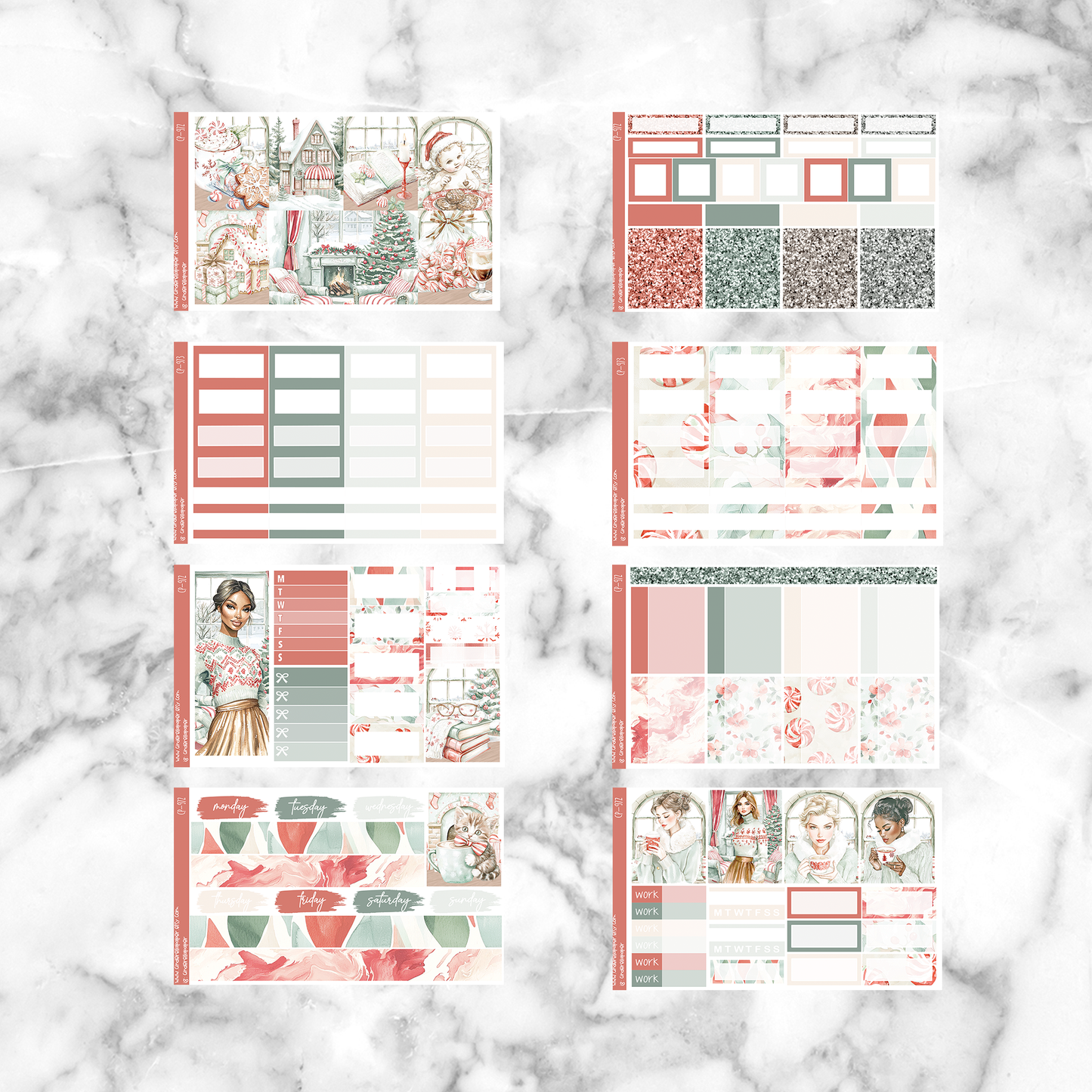 Peppermint Mocha - Ultimate Sticker Kit