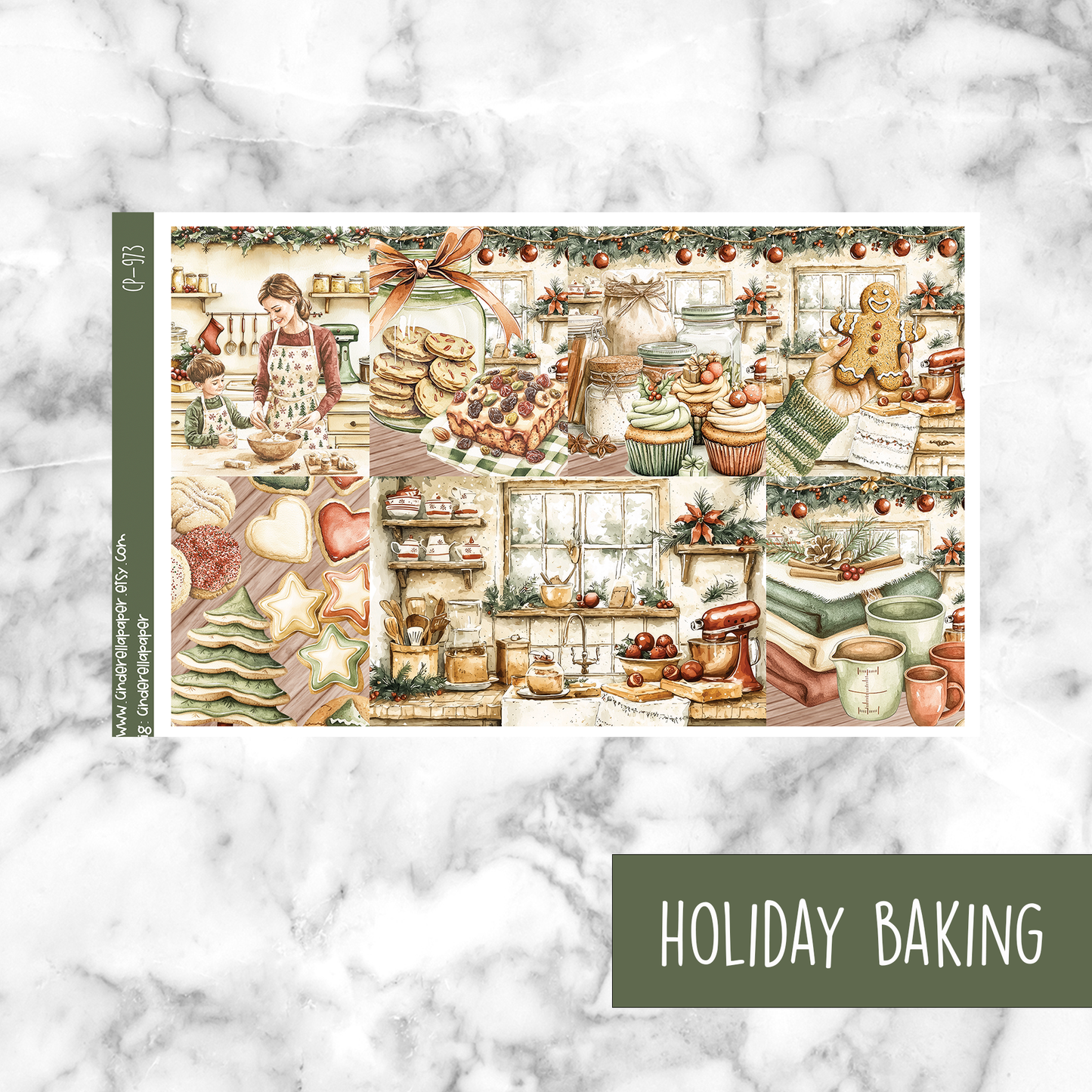 * GLITCH * Holiday Baking - Ultimate Sticker Kit