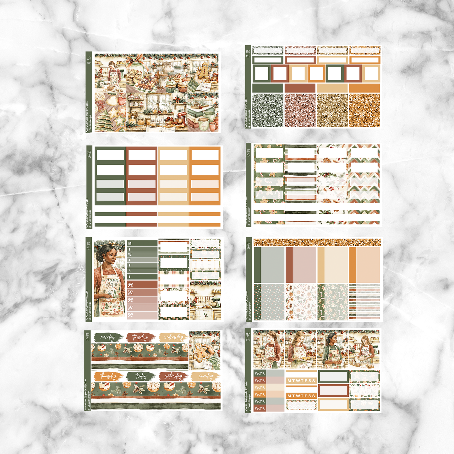 * GLITCH * Holiday Baking - Ultimate Sticker Kit