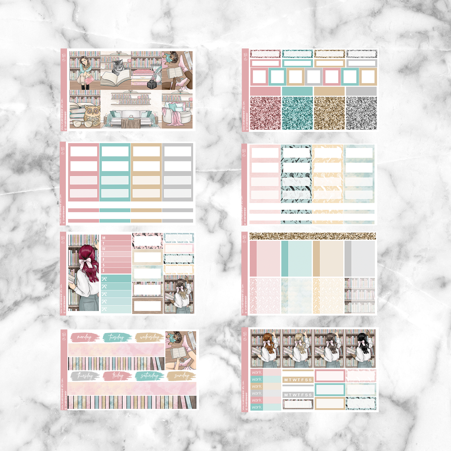 * GLITCH * You'll find me reading - Ultimate Sticker Kit