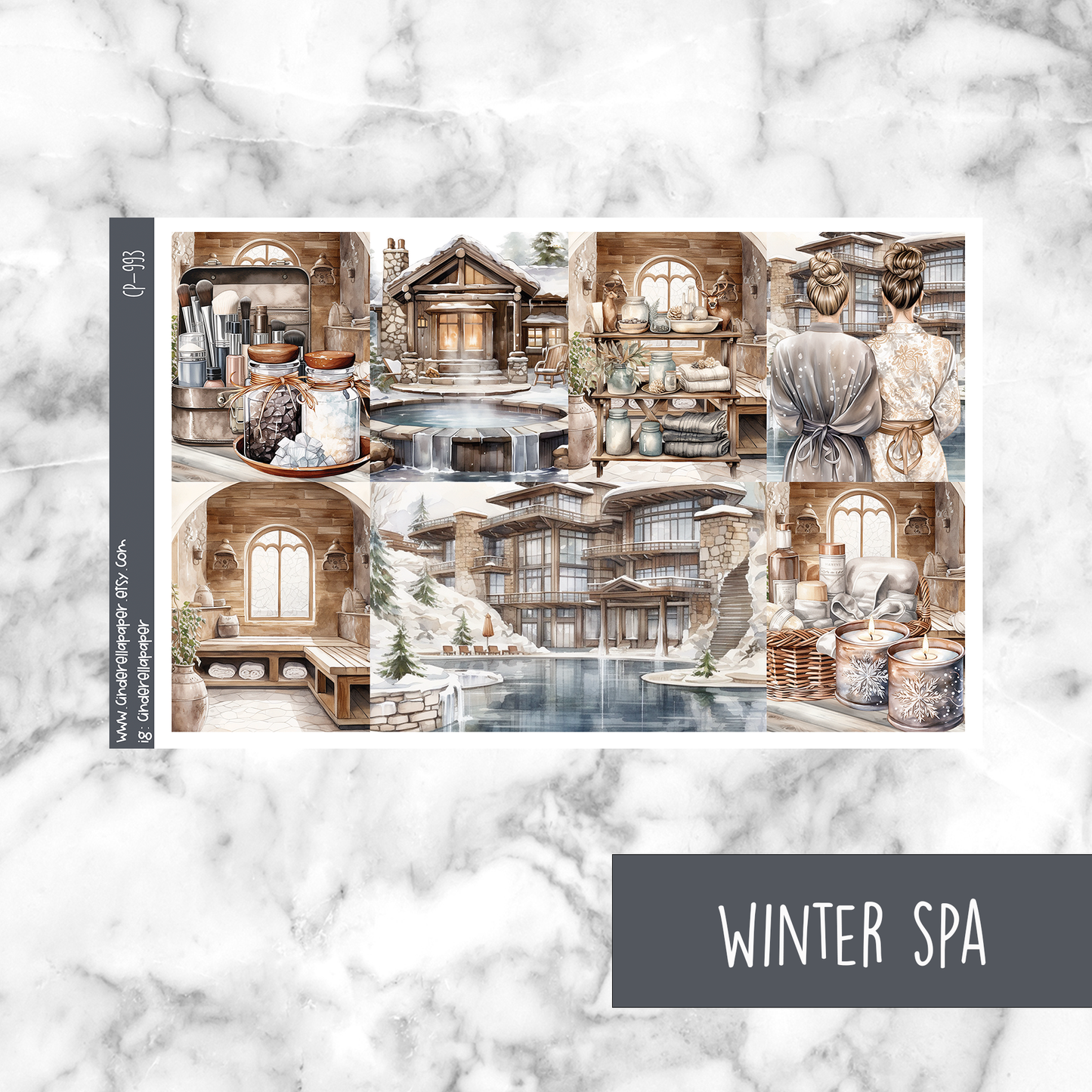 * GLITCH * Winter Spa - Ultimate Sticker Kit