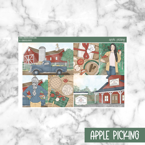 Apple Picking Printable Planner Sticker