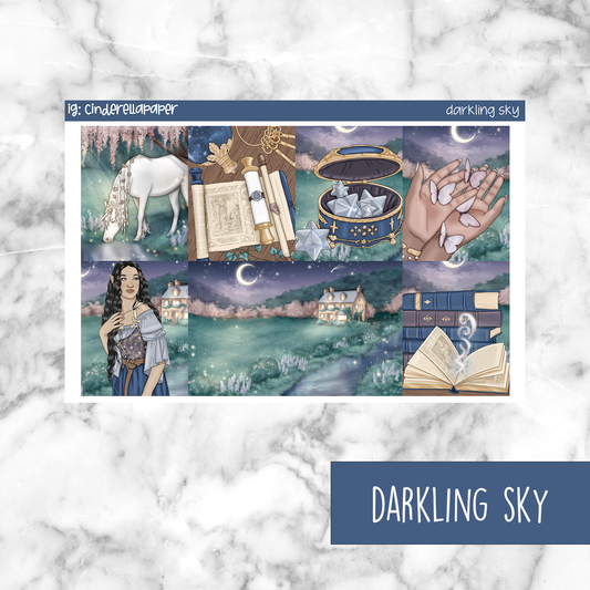 Darkling Sky Printable Planner Sticker