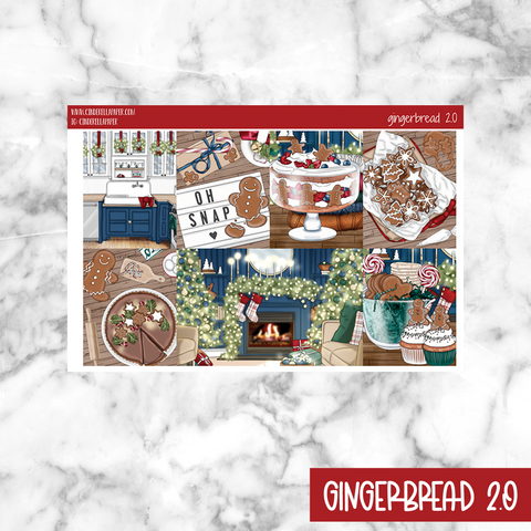 Gingerbread 2.0 Printable Planner Sticker
