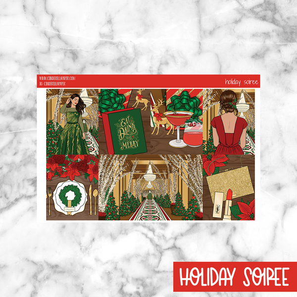 Holiday Soiree Printable Planner Sticker