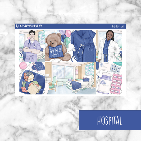 Hospital Printable Planner Sticker