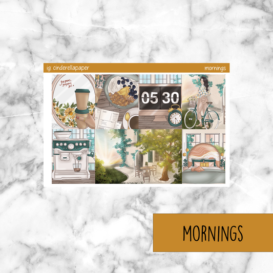 Mornings Printable Planner Sticker