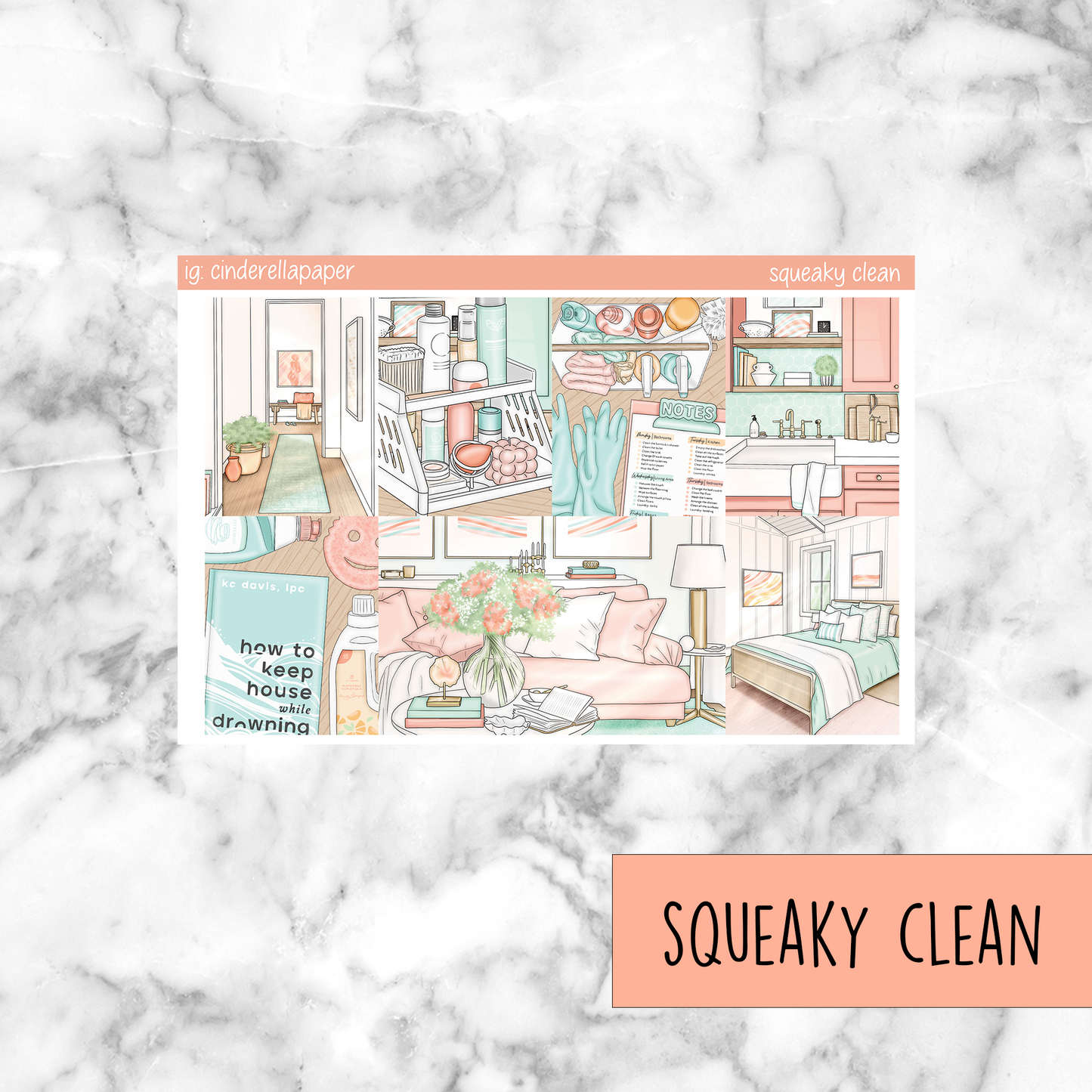 Squeaky Clean Printable Planner Sticker