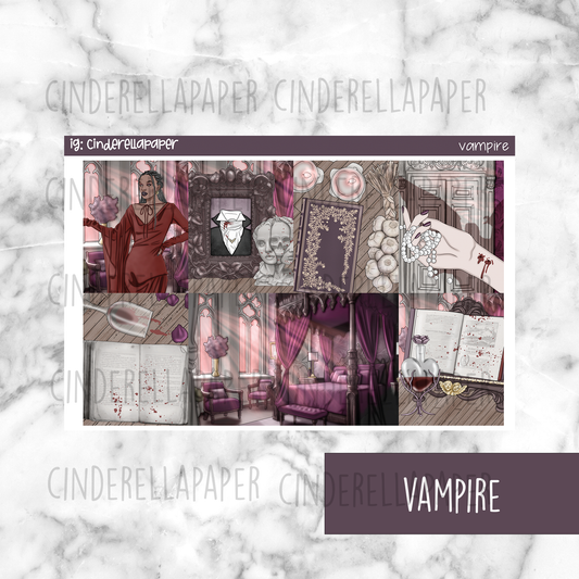 Vampire Printable Planner Sticker