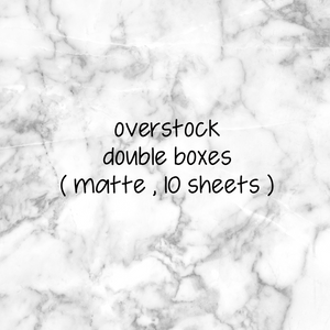 Overstock Double Boxes || MATTE