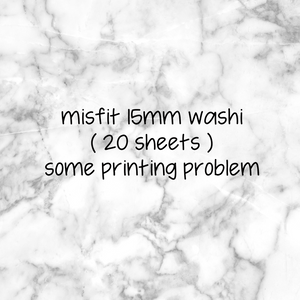 Random 15mm washi Grab Bags ||20 Sheets