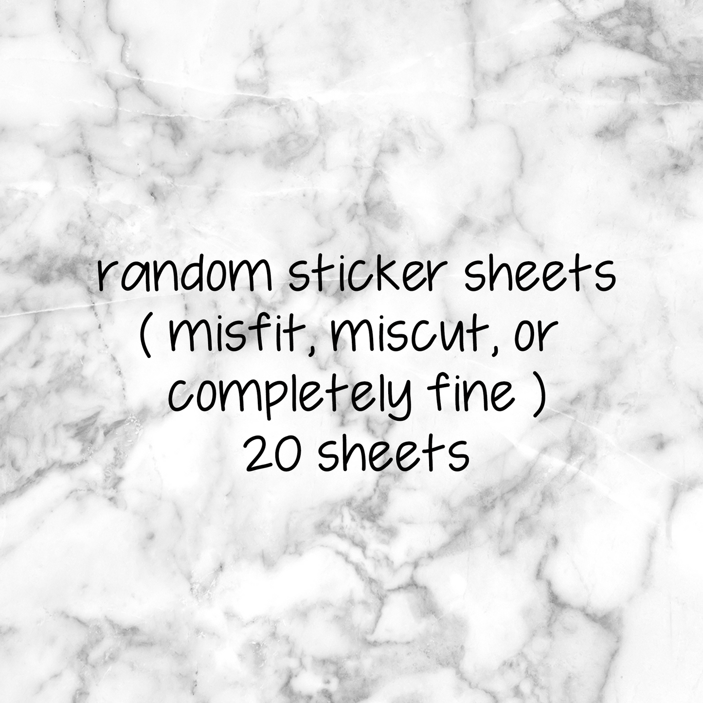 Random Sticker Sheets Grab Bags || 20 Sheets